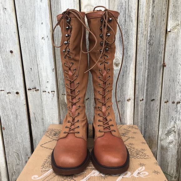 NWT Free People Trickum Boot Leather Whiskey Tan 37 - Picture 15 of 16
